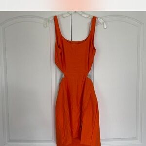 Outdoor Voices Bright Orange Backless Dress